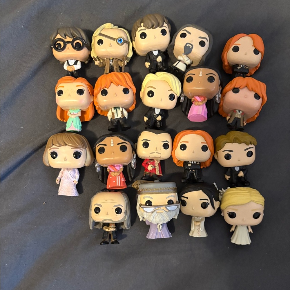 Harry Potter collectible mini funko pop figurines.